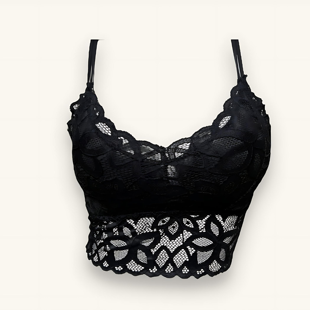 LACE MESH & NETTED ELASTIC PUSH-UP BRAS - WS