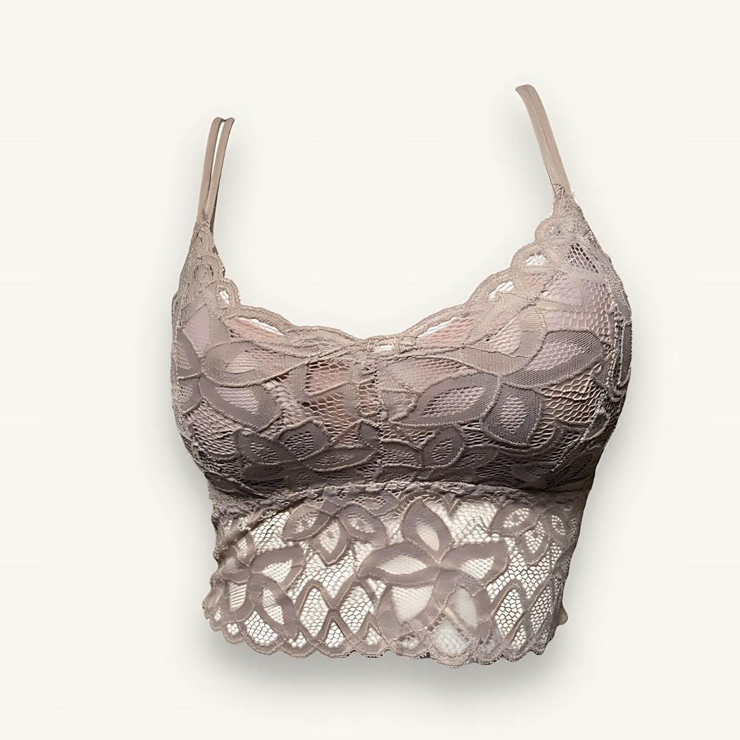 LACE MESH & NETTED ELASTIC PUSH-UP BRAS - WS