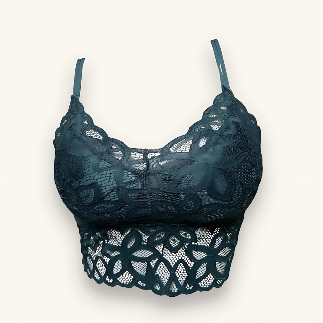 LACE MESH & NETTED ELASTIC PUSH-UP BRAS - WS