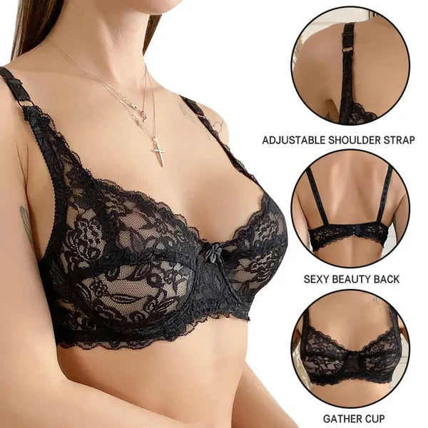 Soft Net Lace Daily Wear Bra - WS